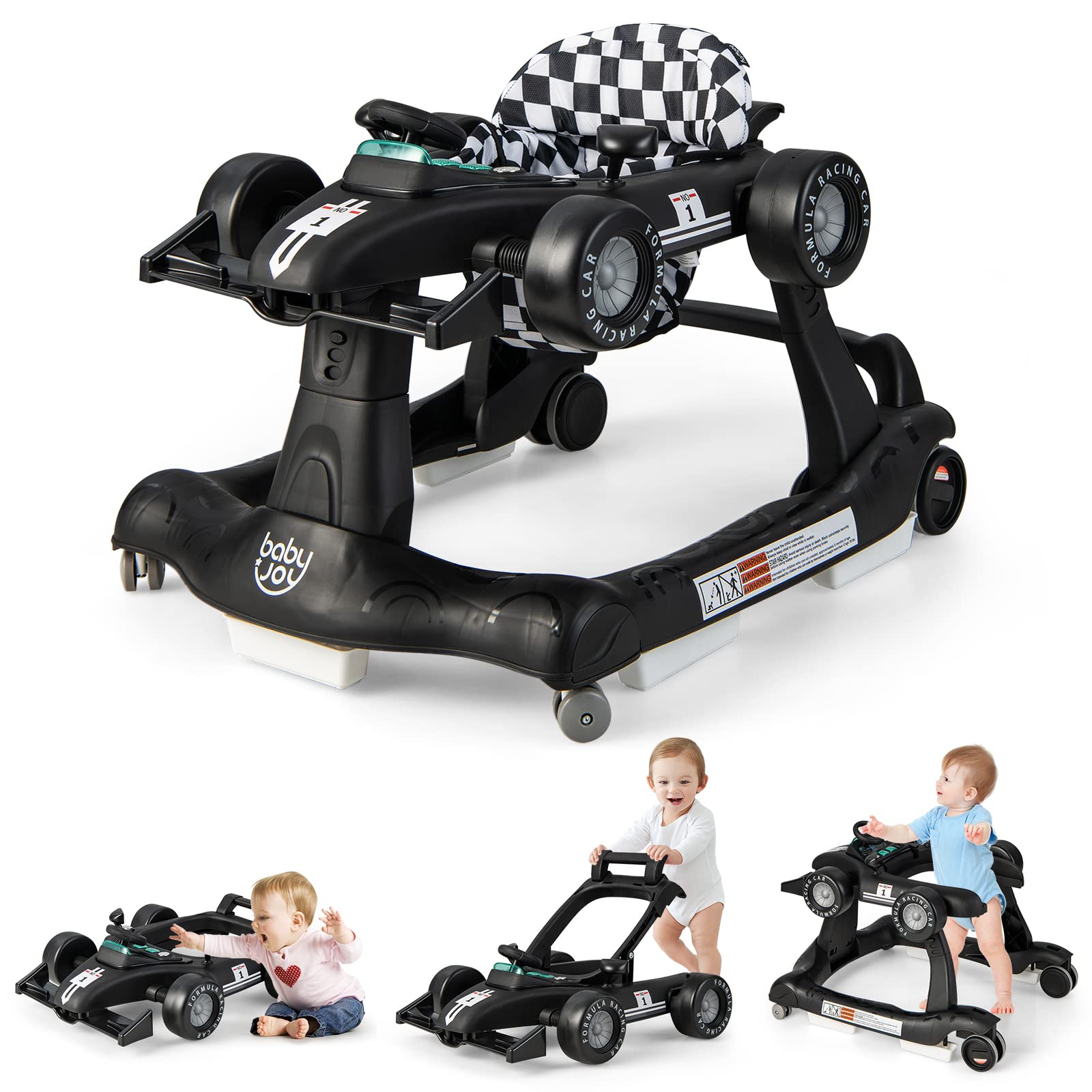 BABY JOY 4 in 1 Baby Walker Foldable Activity Car Baby Walker Babyjoy