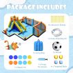 Giant Soccer-Themed Inflatable Water Slide with Splash Pool (without Blower)