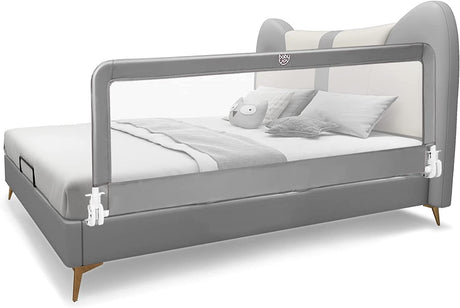 BABY JOY Bed Rails for Toddlers, 180cm Extra Long, Swing Down Bed Guard