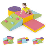 6-Piece Foam Climbing Blocks, Lightweight Soft Climbing Indoor Set with Hook and Loop Fasteners