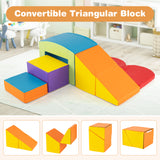 6 PCS Foam Climbing Blocks with Tunnel Stairs and Ramp for 12 Months+