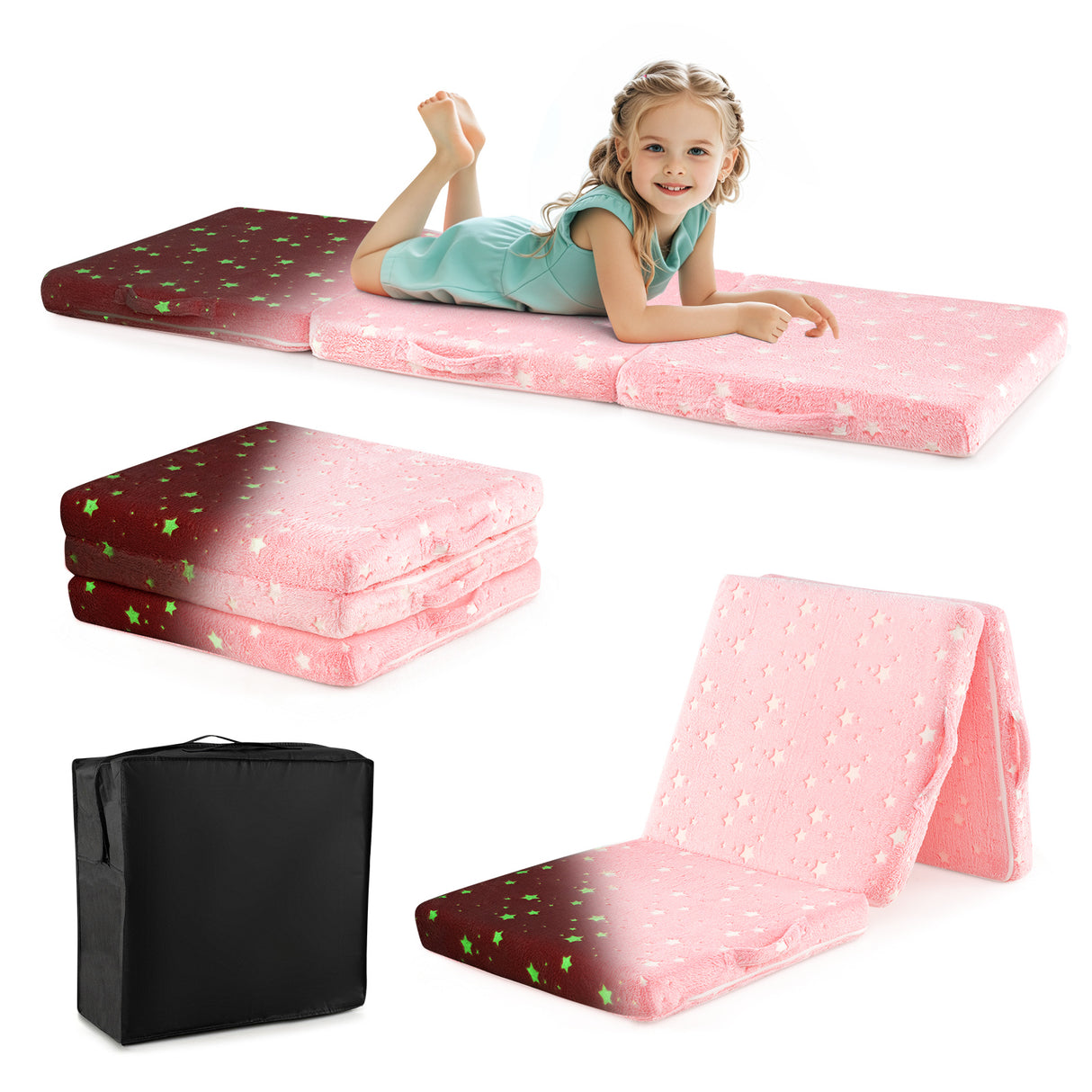 HONEY JOY Foldable Floor Mattress for Kids