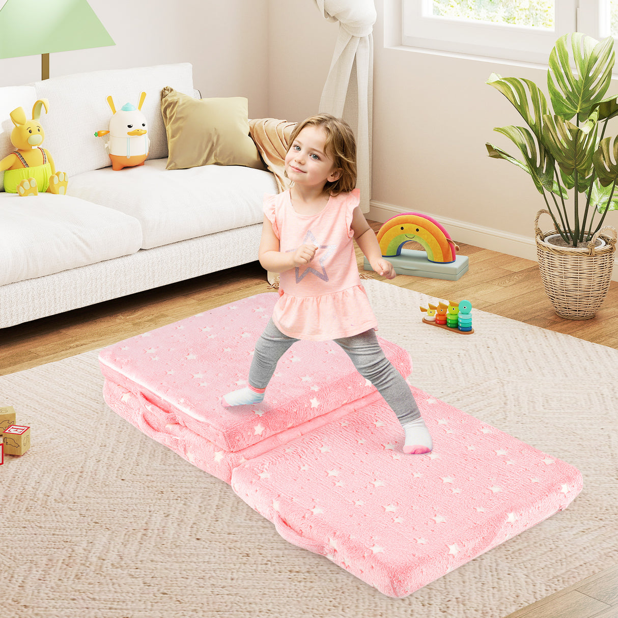 HONEY JOY Foldable Floor Mattress for Kids