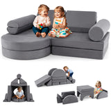 13 PCS Modular Kids Play Couch, Versatile Toddler Sectional Sofa Set for Nursery Playroom Bedroom Living Room