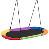 HONEY JOY 150CM/60'' Giant Platform Saucer Tree Swing Set, 300KG Weight Capacity