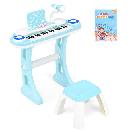 HONEY JOY 37-Key Kids Piano Keyboard Toy, Toddler Electronic Piano w/ Music Score