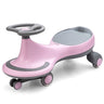 BABY JOY Wiggle Car for Kids, Swing Car with LED Flashing Wheels, No Batteries, Gears or Pedals