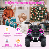 6V Kids Ride On ATV, Electric Toy Car w/Music & Spray Function, USB Port, Storage Box, 4 Anti-skid Tires, 2 km/h Max Speed