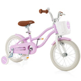 HONEY JOY Kids Bike, 16 Inch Boys Girls Bike for 3-8 Years w/Training Wheels