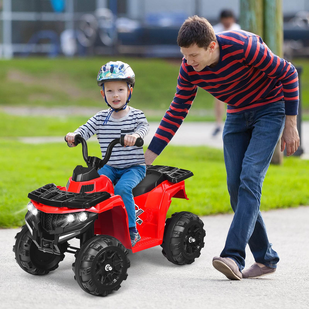 HONEY JOY 6V Kids Ride-On Car 4-Wheeler Vehicle Quad Car for 3-6 Years Old