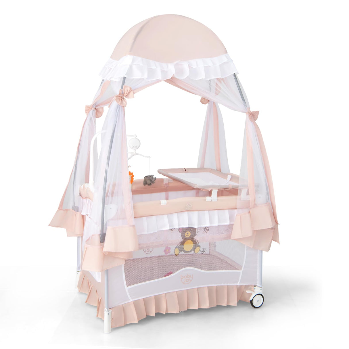 BABY JOY Baby Bassinet with Mattress