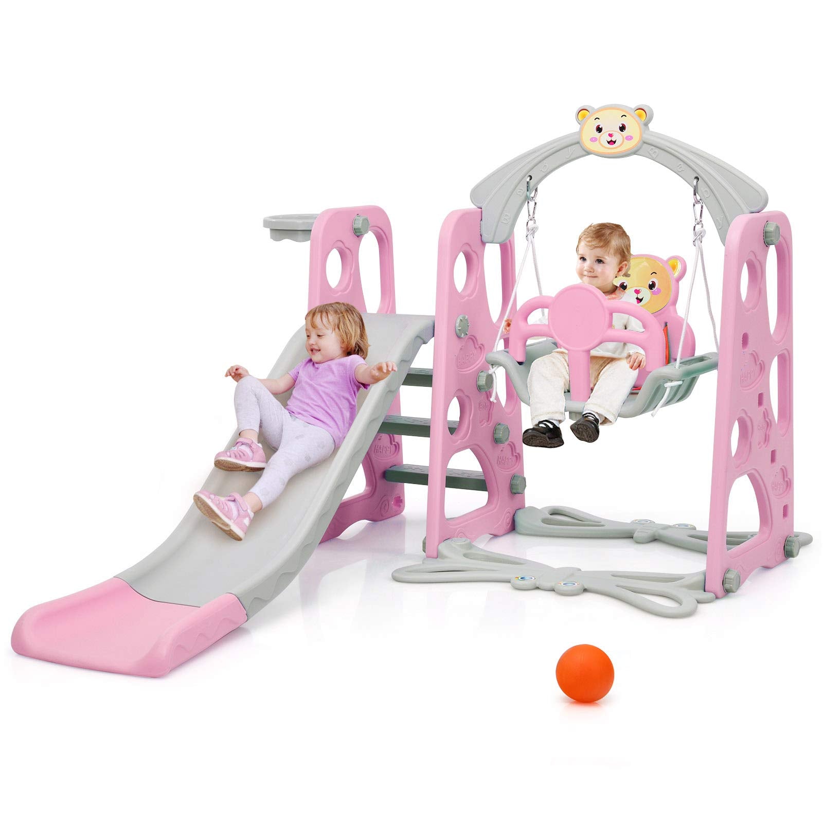 Baby swing and slide set online