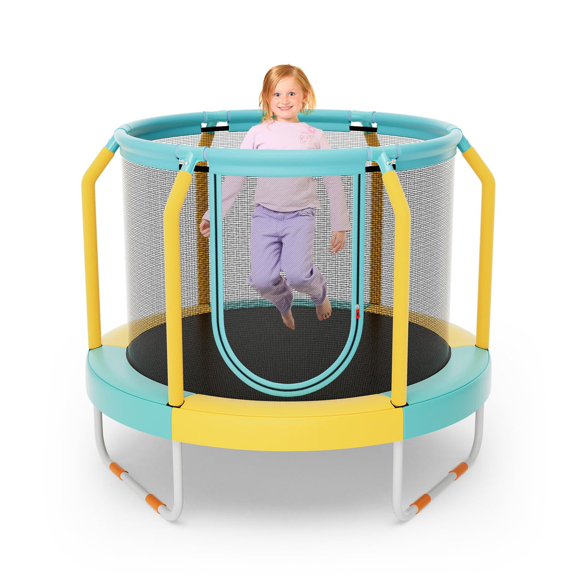 HONEY JOY Mini Trampoline with Enclosure