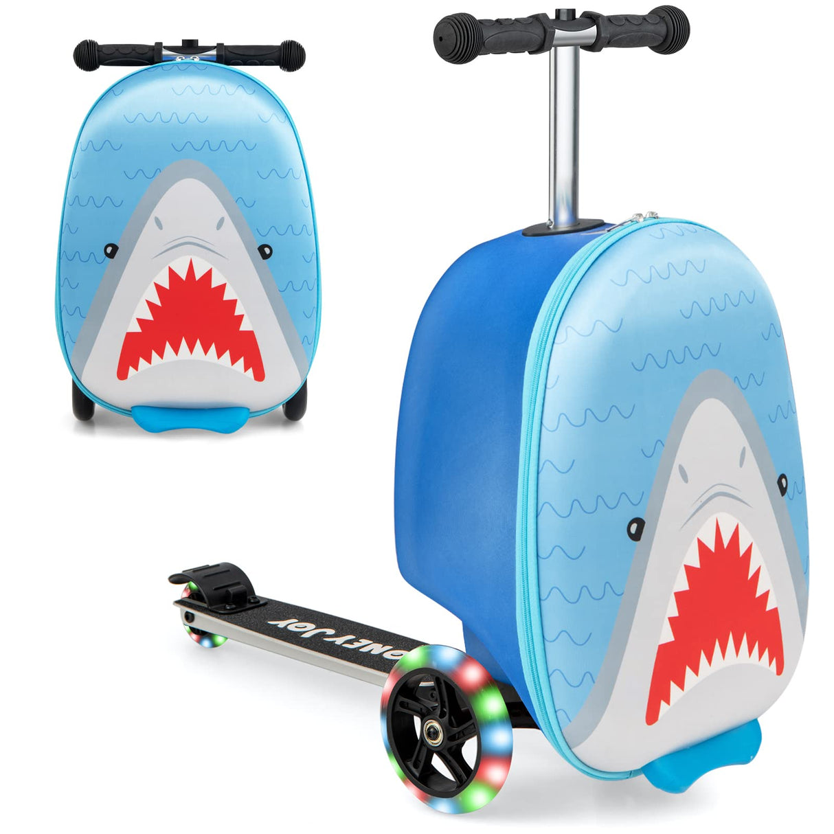 BABY JOY Kids Ride-on Suitcase Scooter