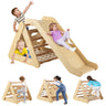 HONEY JOY Kids Triangle Climber with Ramp