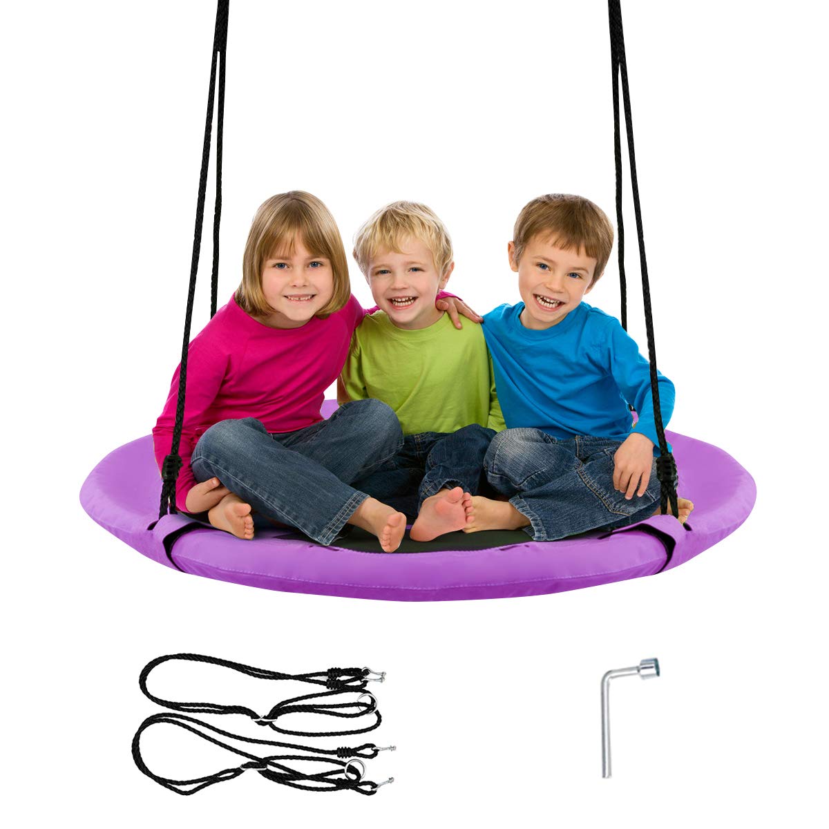 HONEY JOY 100cm Flying Saucer Tree Swing