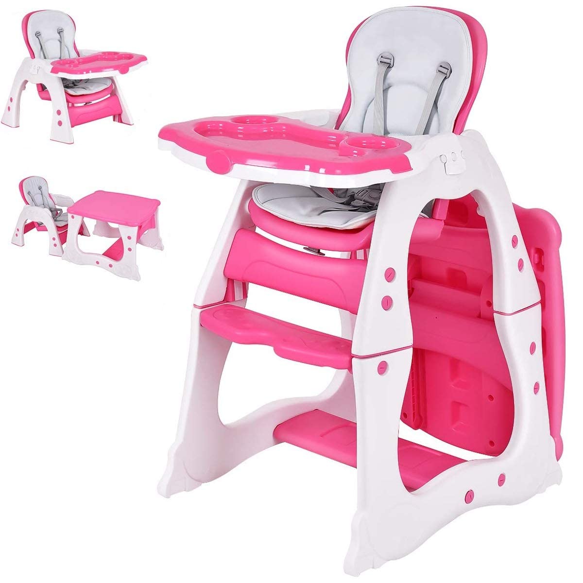 BABY JOY Baby High Chair, 3 in 1 Infant Table and Chair Set