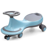 BABY JOY Wiggle Car for Kids, Swing Car with LED Flashing Wheels, No Batteries, Gears or Pedals