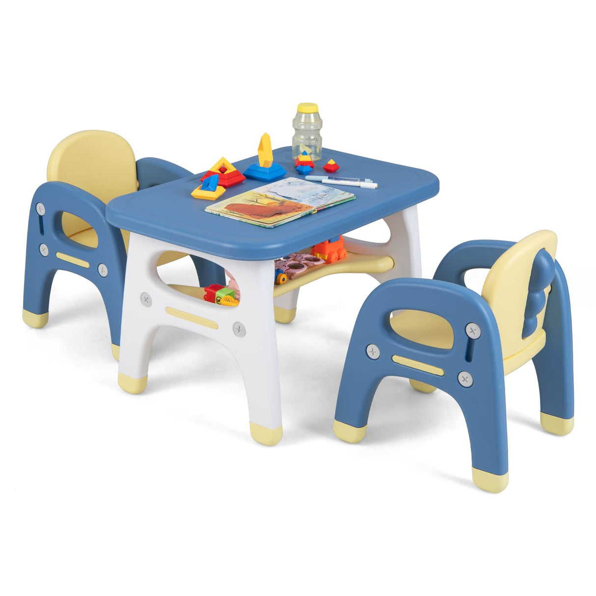 HONEY JOY Kids Table and Chairs Set