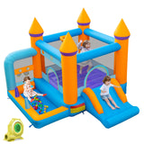 HONEY JOY Kids Inflatable Bounce House, Jumping Castle Bouncer for Children w/Ocean Ball Pool (with 680W Blower)