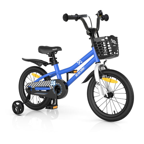 HONEY JOY 14/16/18 Inch Kid's Bike, Toddler Training Bicycle with Handbrake & Coaster Brake