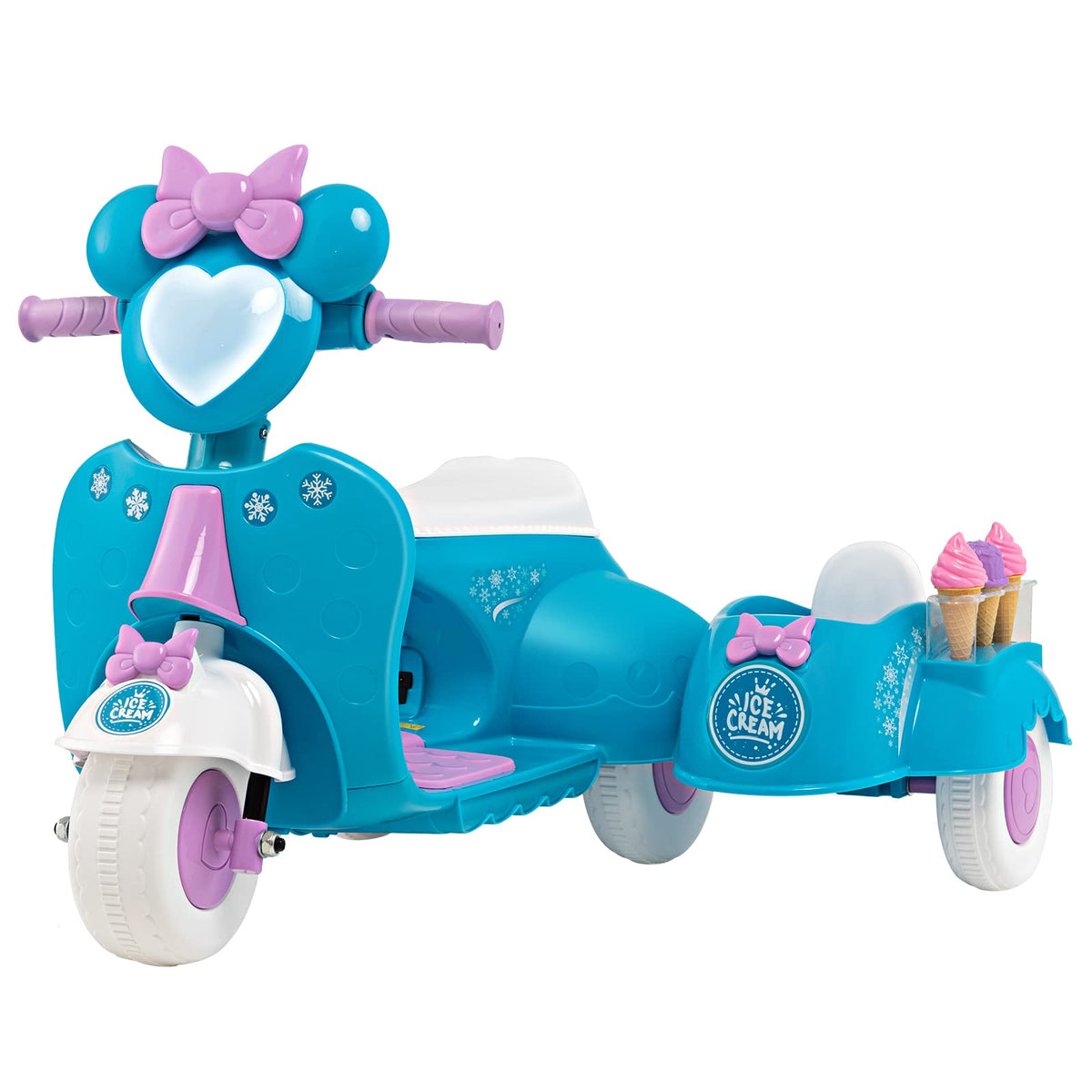 HONEY JOY Kids Vespa Scooter with Sidecar – Babyjoy