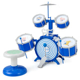 HONEY JOY Kids Drum Set Jazz Drum Kit with Bass Drum, 2 Middle Drums, 2 Snare Drums