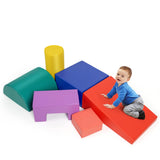 BABY JOY 6PCS Kids Crawl & Climb Foam Play Set