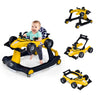 BABY JOY 4-in-1 Baby Walker, Foldable Activity Car Baby Walker