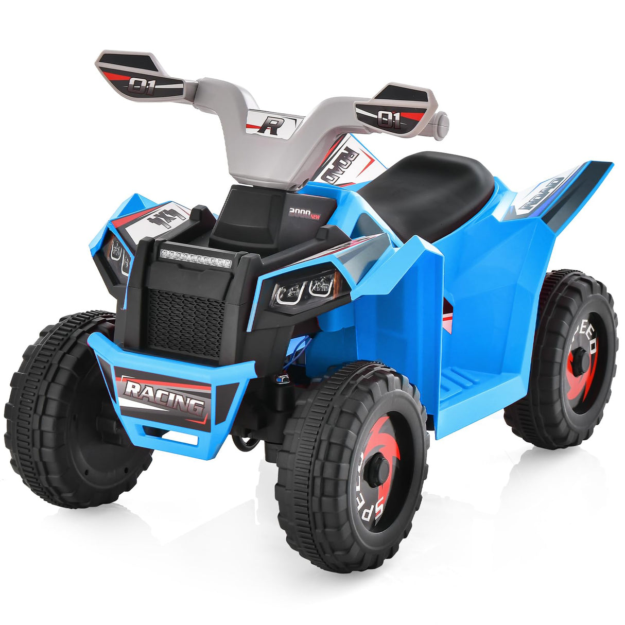 HONEY JOY Kids Ride On Car, 6V Battery Powered Motorized Toy Car with Direction Control