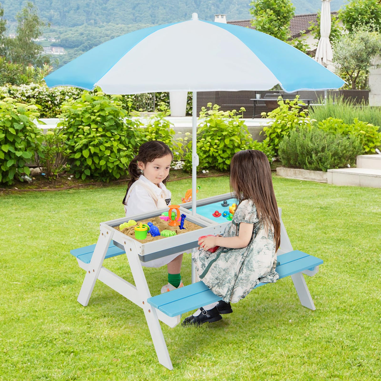 HONEY JOY 3-in-1 Kids Picnic Table Set