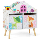 HONEY JOY Kids House-Shaped Bookshelf