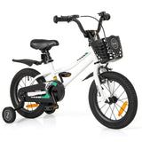 HONEY JOY 14 16 Inch Kids Bike, Toddler Bike with Training Wheels, Adjustable Seat & Handlebar, Basket