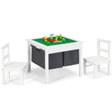 HONEY JOY 2-in-1 Kids Activity Table & Chair Set with Storage