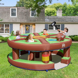 HONEY JOY Kids Inflatable Human Whack a Mole, Hammering & Pounding Bouncy Toy w/ 450w Blower