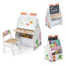 HONEY JOY Kids Easel and Play Station with Chair