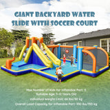 HONEY JOY Inflatable Water Slide, Water Slides for Kids (with 680W Blower)