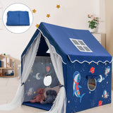 HONEY JOY Kids Playhouse with Padded Cotton Mat, Kids Play Tent for Girls Boys w/Longer Mesh Curtain