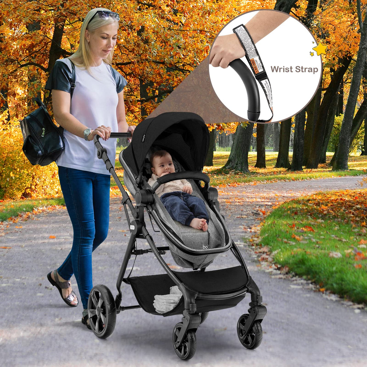 BABY JOY High Landscape Baby Stroller