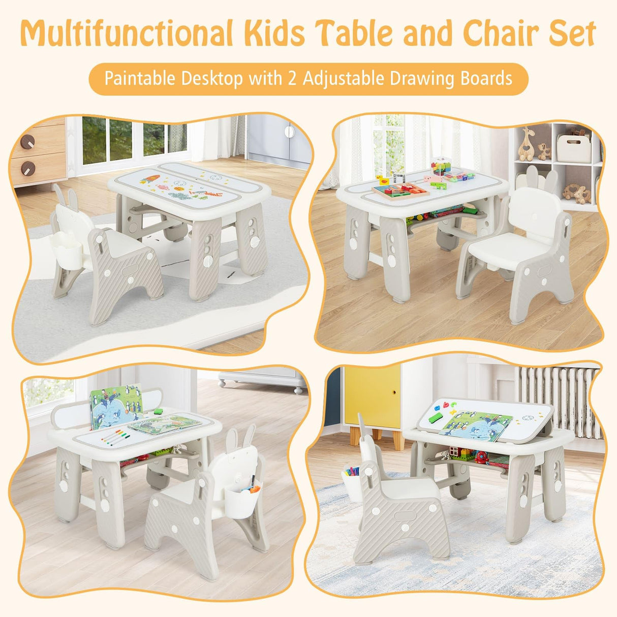 HONEY JOY Kids Table & Chair Set