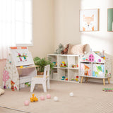 HONEY JOY Kids House-Shaped Bookshelf