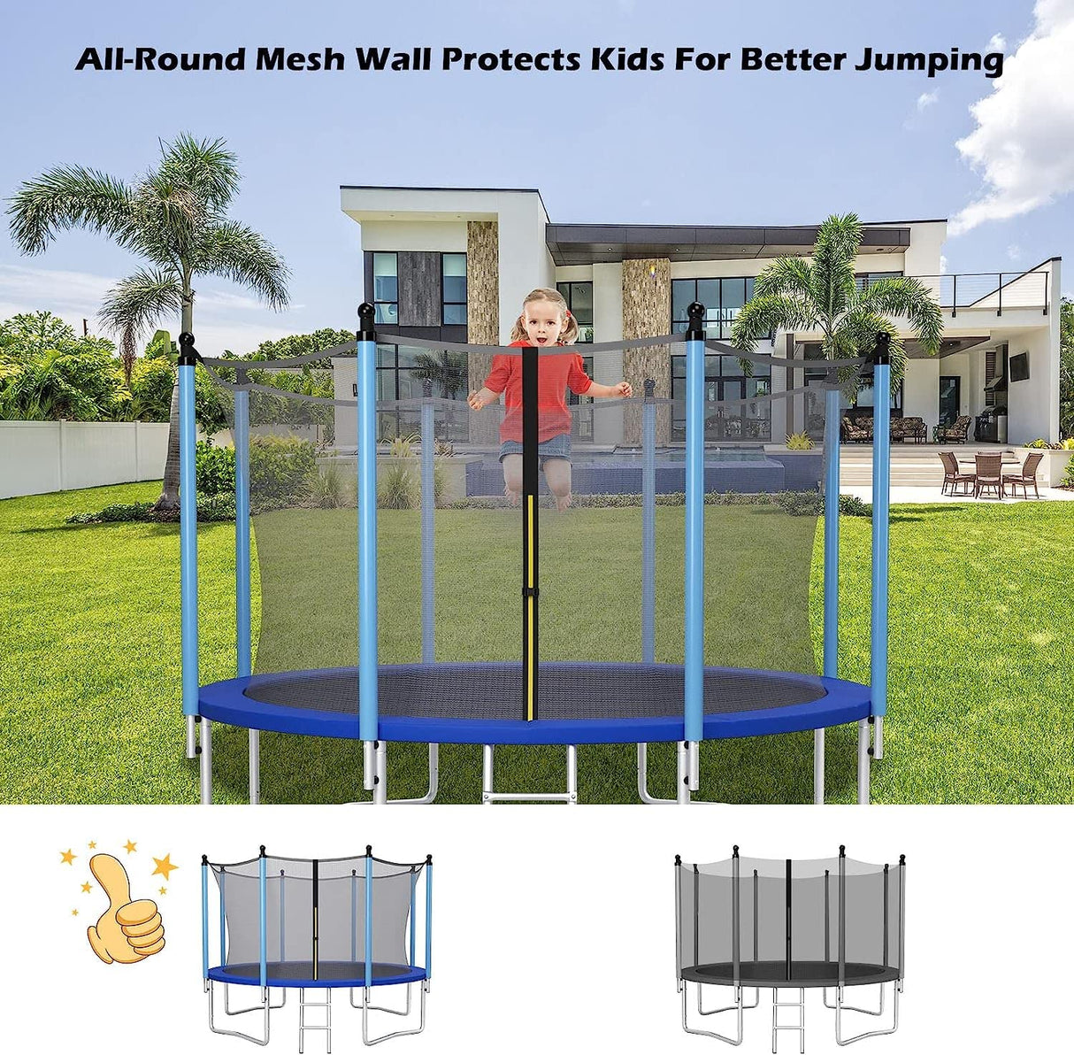 HONEY JOY 10/12/14FT Trampoline Safety Net