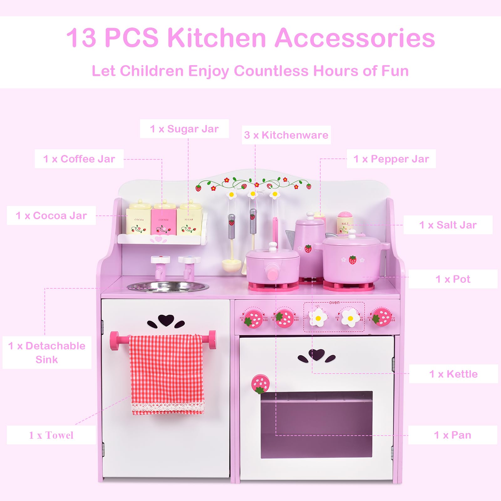 Strawberry play kitchen online