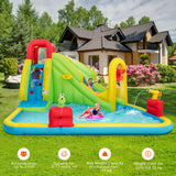 HONEY JOY Inflatable Water Slide, 7-in-1 Giant Water Slide Bouncer Park