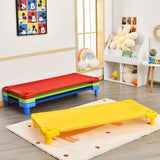 HONEY JOY Kids Stackable Naptime Cot, Toddler Daycare Cots Rest Mat w/ Easy Lift Corners