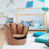 BABY JOY Kids Couch, Toddler Chair Sofa with Solid Wood Frame & Baseball Glove Design, Children Armchair for Play Room