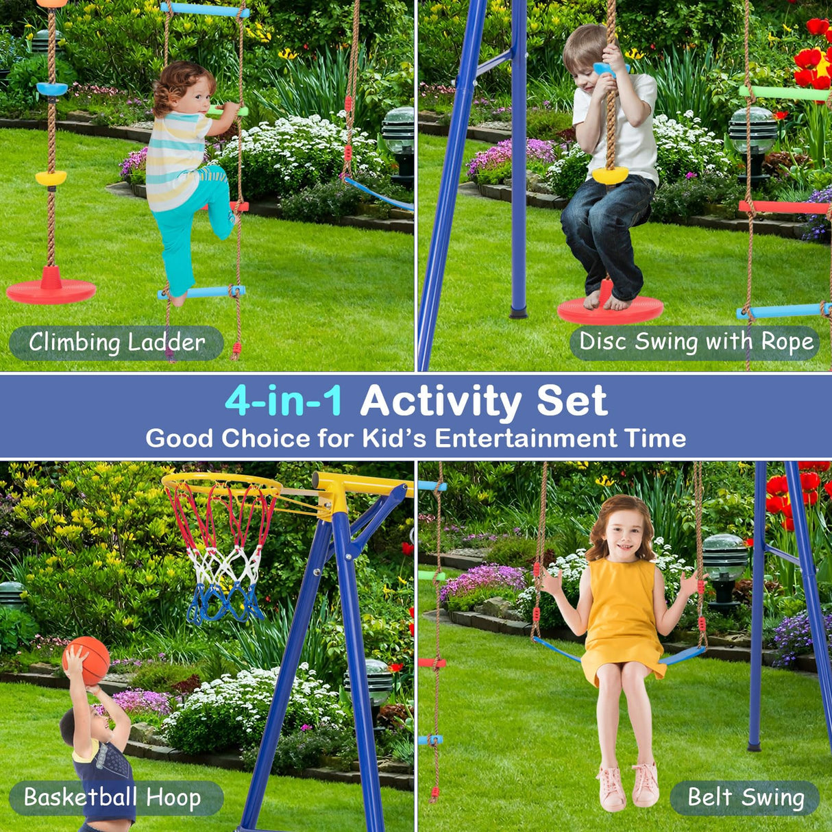 HONEY JOY 300KG Heavy Duty Swing Set