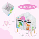 HONEY JOY Kids House-Shaped Bookshelf