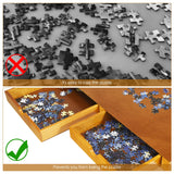 HONEY JOY 1500 PCS Wooden Puzzle Table