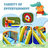 HONEY JOY Inflatable Water Slide, Water Slides for Kids (with 680W Blower)